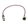 MCSPROAUDIO 2ft Pigtail XLR Male Panel Mount to XLR Female Plug Purple