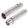 PNGKNYOCN XLR Male to Female Adapter3 Pin XLR Audio Microphone Cable Extension Adapter Connector2Pack