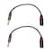 Rannsgeer 2 Pack 14 Inch TS to XLR Male 1 Feet Cable 1 Ft 2 Pack