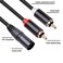 Seefeful 6FT Dual RCA to XLR Male Y Splitter Patch Cable Unbalanced 2 RCAPhono Plug to 1 XLR Splitter Duplicator Lead YCable Adapter