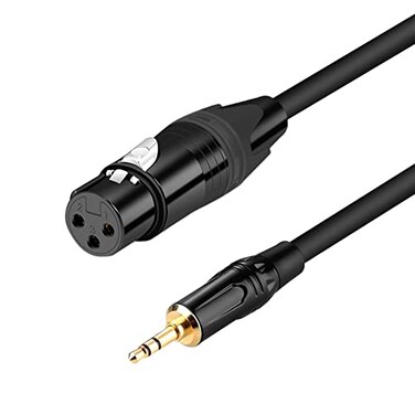 Seefeful XLR to 35mm 33 FT Stereo Microphone Cable for Camcorders DSLR Cameras Computer Recording Device and More