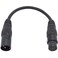 Seismic Audio Speakers DMX Turnaround Adapter Cable 3 Pin XLR Male to 5 Pin XLR Female Patch Cables XLR3M to XLR5F 6 Inch Cable