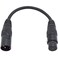Seismic Audio Speakers DMX Turnaround Adapter Cable 3 Pin XLR Male to 5 Pin XLR Female Patch Cables XLR3M to XLR5F 6 Inch Cable