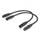 Suanqi XLR Cable Balanced DMX Cable 3 Pin Male to Female Microphone Cable Mic Patch Cords Compatible with Speakers Mixer 2 Pack 1FT