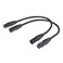 Suanqi XLR Cable Balanced DMX Cable 3 Pin Male to Female Microphone Cable Mic Patch Cords Compatible with Speakers Mixer 2 Pack 1FT