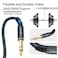 Twozoh Short XLR Female to 14 TRS Cable 1FT Braided 635mm Stereo Jack Balanced to 3pin XLR Microphone Cable