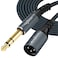 Twozoh XLR Male to 14 TRS Stereo Audio Cable 66FT Braided Jack 635mm to XLR Male 3Pin Guitar Cable ProfessionalHiFi