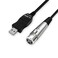 ULBRE USB Microphone Cable 10Ft XLR to USB Cable Mic Link Converter Cable Studio Audio Cable Connector Cords Adapter for Microphones or Recording Instrument Karaoke