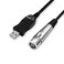 ULBRE USB Microphone Cable 10Ft XLR to USB Cable Mic Link Converter Cable Studio Audio Cable Connector Cords Adapter for Microphones or Recording Instrument Karaoke