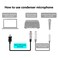 ULBRE USB Microphone Cable 10Ft XLR to USB Cable Mic Link Converter Cable Studio Audio Cable Connector Cords Adapter for Microphones or Recording Instrument Karaoke