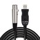 ULBRE USB Microphone Cable 10Ft XLR to USB Cable Mic Link Converter Cable Studio Audio Cable Connector Cords Adapter for Microphones or Recording Instrument Karaoke