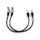 WJSTN RightAngle Male XLR to Straight Female XLR Cable 1FT XLR Microphone Audio Adapter for Camera Mixer Audio Interface 2 Pack