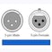 wonsung 4PCS 1m DMX Cables 512 XLR Cable 32ft 3 Pin True Male to Female for Microphone Stage Lights