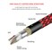 BIFALE XLR Female to 14 TS Cable 6ft 2Pack Nylon Braided Microphone Cable TS 635mm Mono Jack Unbalanced Microphone Cable Heavy Duty Mic Cable