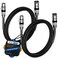 Kxable XLR Microphone Cables 3FT 2Pack XLR Male to Female Balanced Mic Cable 3Pin Shielded Speaker Cord Zinc Alloy Connectors Premium 22AWG Pure Copper Metal Spring SR Recording Studio Podcast