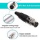 XMSJSIY 3Pin Mini XLR Connector TA4F Adapter Female Plug Mic Microphone Audio ConnectorMini XLR Cable Ends Replacement FPlug Audio Socket4PCS 3Pin Mini XLR Female