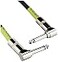 Ernie Ball Patch Cable 3Pack AngleAngle 1ft Black P06075 12 inch
