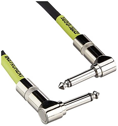 Ernie Ball Patch Cable 3Pack AngleAngle 1ft Black P06075 12 inch