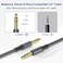 Elebase 14 Inch TRS Instrument Cable 33ft 2PackStraight 635mm Male Jack Stereo Audio Interconnect Cord635 mm Balanced Line for Electric GuitarBassKeyboardAmplifierAmpSpeakerEqualizer