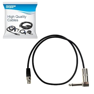 HQRP TA4F Mini Connector to 14 Right Angle Instrument Cable Compatible with Line6 Relay G50 G55 G90 Digital Wireless Guitar System TBP12 Transmitter 980330003