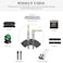 JOLGOO Guitar Cable 14 Inch Cable 15 Ft Straight to Right Angle 635mm Plug Bass Keyboard Instrument Cable Black and Gray Tweed Cloth Jacket Electric Mandolin pro Audio
