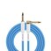 KIRLIN Cable BLI202WFGL10BE 10Feet Straight to Right Angle 14Inch Plug Blueline Instrument Cable with Blue PVC Jacket
