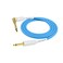 KIRLIN Cable BLI202WFGL10BE 10Feet Straight to Right Angle 14Inch Plug Blueline Instrument Cable with Blue PVC Jacket