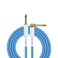 KIRLIN Cable BLI202WFGL10BE 10Feet Straight to Right Angle 14Inch Plug Blueline Instrument Cable with Blue PVC Jacket