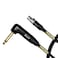Mogami Gold BPSH TS18R Belt Pack Instrument Cable for Wireless Instrument Systems 14 TS Male Plug to Mini XLRFemale 4Pin Right Angle to Straight Connectors 18 Inch