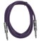 Seismic Audio SASTSX6 6 Foot TS 14 Guitar Instrument or Patch Cable Purple