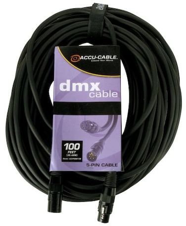 adj ADJ Products AC5PDMX100 100 Foot 5 PIN DMX Cable Black