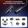 Cable Matters 2Pack Premium Short XLR to XLR Cables 1ft Male to Female Microphone Cable 21 AWG OxygenFree Copper OFC Mic Cord Black