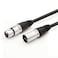DREMAKE XLR Male to XLR Female Speaker Cable 3 Pin Pro Audio Mic Patch CordShielded and Balanced Microphone Cable for Most Demanding StudioBroadcast Use 10 FootBlack