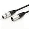 DREMAKE XLR Male to XLR Female Speaker Cable 3 Pin Pro Audio Mic Patch CordShielded and Balanced Microphone Cable for Most Demanding StudioBroadcast Use 10 FootBlack