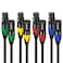 MIKIZ XLR Microphone Cables 6 Feet 4 Pack Pro Balanced 3Pin XLR Male to Female Audio Cables