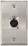 Seismic Audio Speakers Single XLR Female Connector Stainless Steel Wall Plate