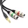 SiYear 10FT 635mm 14inch TRS Male Plug to Dual XLR Female Microphone Stereo Unbalanced Audio Converter Adapter Y Splitte Cable Cord 3M