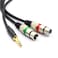 SiYear 10FT 635mm 14inch TRS Male Plug to Dual XLR Female Microphone Stereo Unbalanced Audio Converter Adapter Y Splitte Cable Cord 3M