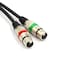 SiYear 10FT 635mm 14inch TRS Male Plug to Dual XLR Female Microphone Stereo Unbalanced Audio Converter Adapter Y Splitte Cable Cord 3M