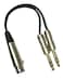 Studio Z XLR 6 Y Splitter Cable Gold Tips 3 Pin Balanced XLR Female to Dual 14 Patch or Male to Dual 14 Y Cable Balanced Microphone Splitter Cord Audio Adaptor 6 Inch