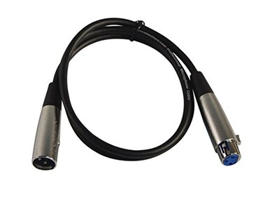 Your Cable Store XLR 3 Pin MaleFemale Microphone Cable 28 AWG 3 Ft