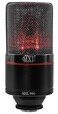 MXL 990 Condenser Microphone for Podcasting Singing Home Studio Recording Gaming Streaming Red LED lights XLR Large Diaphragm Blaze