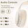 Bingozones SNA2 Headphones Wireless Bluetooth with MicLightweight On Ear Headphone Bluetooth 53 20H PlaytimePortable Wired and Wireless Headphones for School Travel Gym Beige