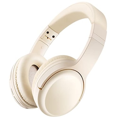 Bingozones SNA2 Headphones Wireless Bluetooth with MicLightweight On Ear Headphone Bluetooth 53 20H PlaytimePortable Wired and Wireless Headphones for School Travel Gym Beige