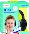 Coby Wired Kids Headphones OverEar Headphones with 35Millimeter Jack and Soft Cushions for School Learning and Travel 85 dB Volume Limit Builtin Microphone Adjustable Headband Black
