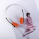 JJLFresheners Orange Retro On Ear Headphones Wired Stereo Headphones Lightweight Portable with Adjustable HeadbandOverEar OpenEar and Earbuds