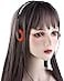 JJLFresheners Orange Retro On Ear Headphones Wired Stereo Headphones Lightweight Portable with Adjustable HeadbandOverEar OpenEar and Earbuds