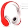 LilGadgets Connect Foldable Headphones Adjustable Fit Soft Touch Padding for Kids with Mic VolumeLimited Noise Reduction OnEar Wired Headset for School with SharePort Red Ages 314