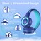 POWMEE P10 Kids Stereo Headphones with Microphone for Children Boys GirlsAdjustable 85dB94dB Volume Control Foldable OnEar Headphone for SchoolPCCellphoneBlue