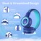 POWMEE P10 Kids Stereo Headphones with Microphone for Children Boys GirlsAdjustable 85dB94dB Volume Control Foldable OnEar Headphone for SchoolPCCellphoneBlue